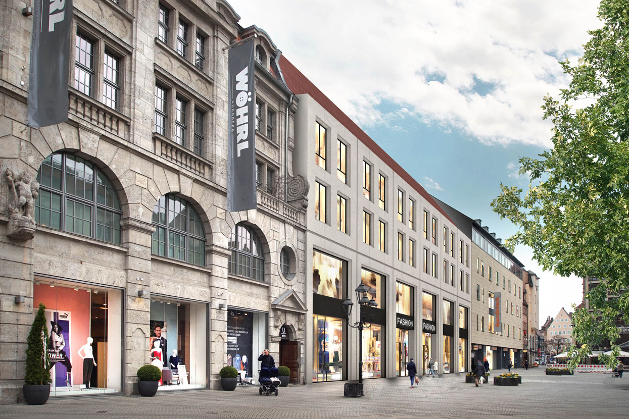 RÖDL Baugruppe aktuelles Projekt: Wohn- und Geschäftshaus am Nürnberger Ludwigsplatz