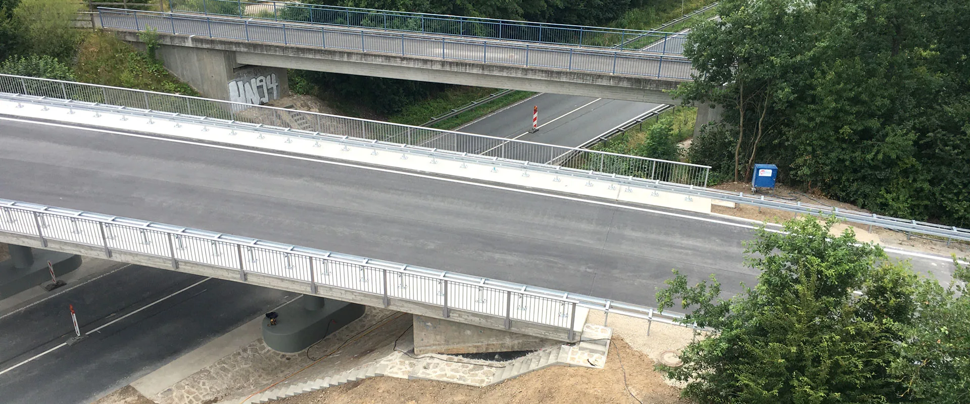Rödl Referenz: Brücke Wiesentheid, Sanierungsarbeiten, Erstellung mehrer Treppenanlagen